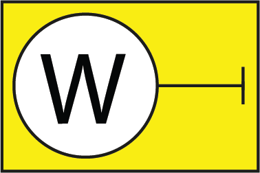 Single Wall Spot light symbol